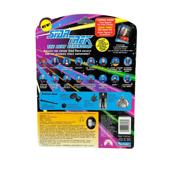 Playmates Q Mischievous Omniscient Being Star Trek The Next Generation Figure 1A - Picture 3 of 4
